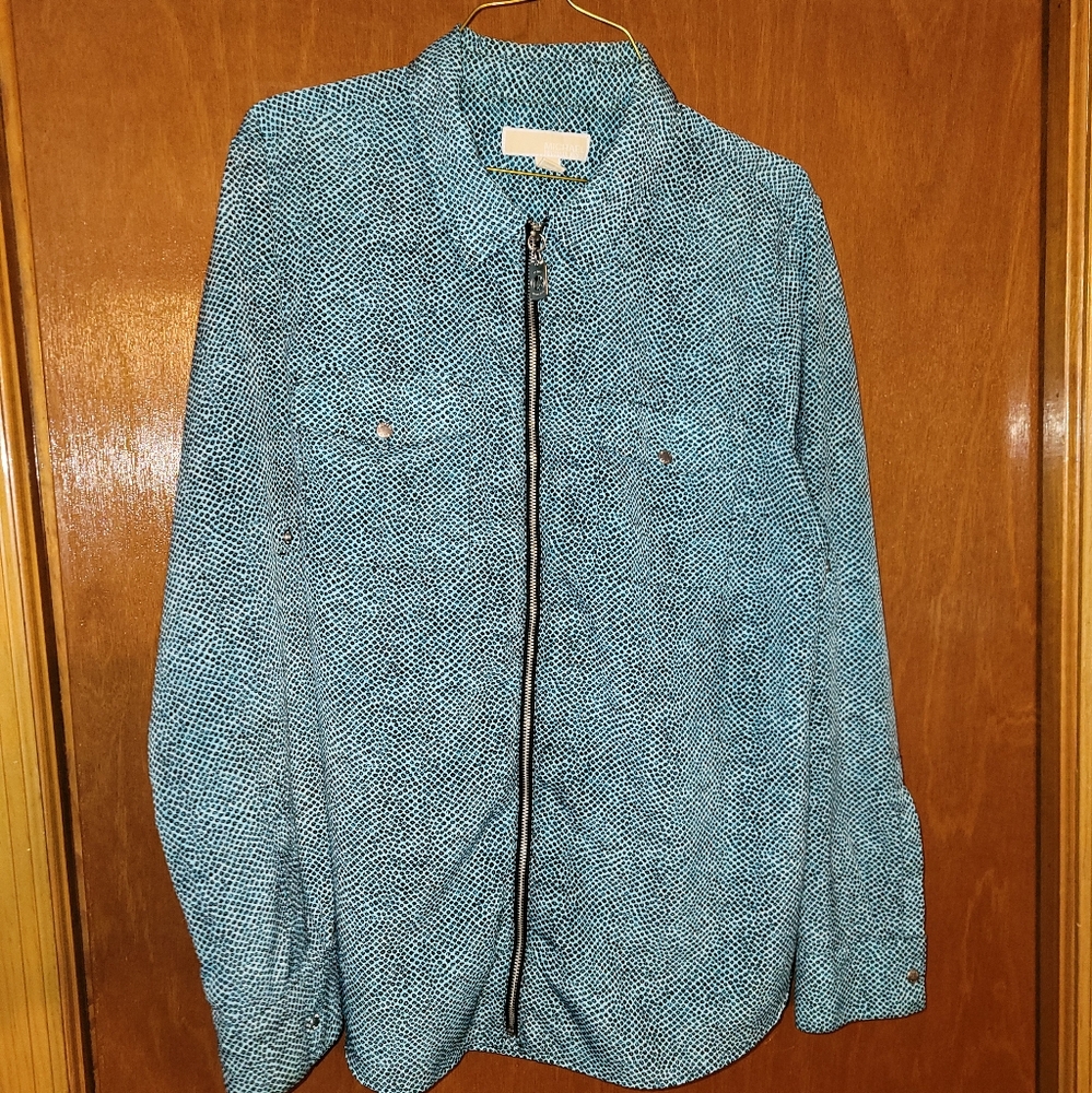 Michael Kors Fill Zip Blouse